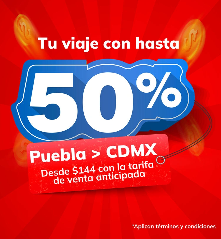 Anticípate y ahorra hasta 50% en tu viaje.