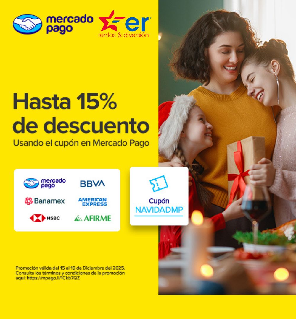 15% de descuento en paquetes de diversión