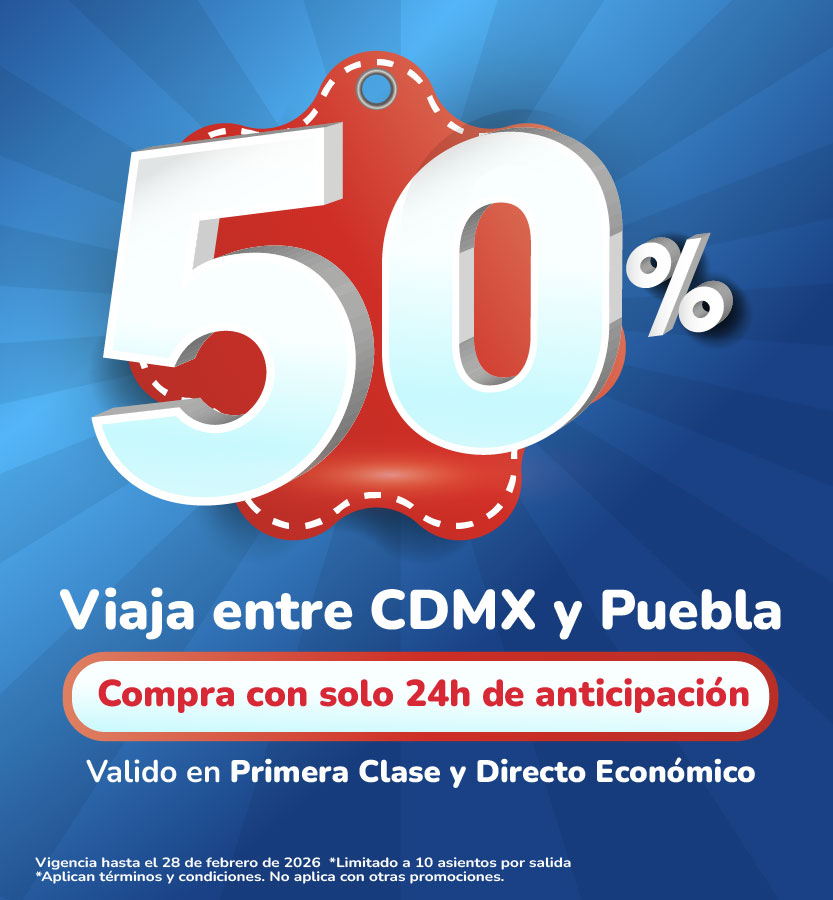 Anticípate y ahorra hasta 50% en tu viajes.
