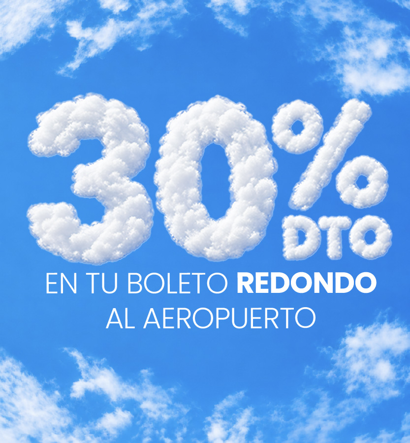 Ahorra 30% en tus viajes a aeropuerto